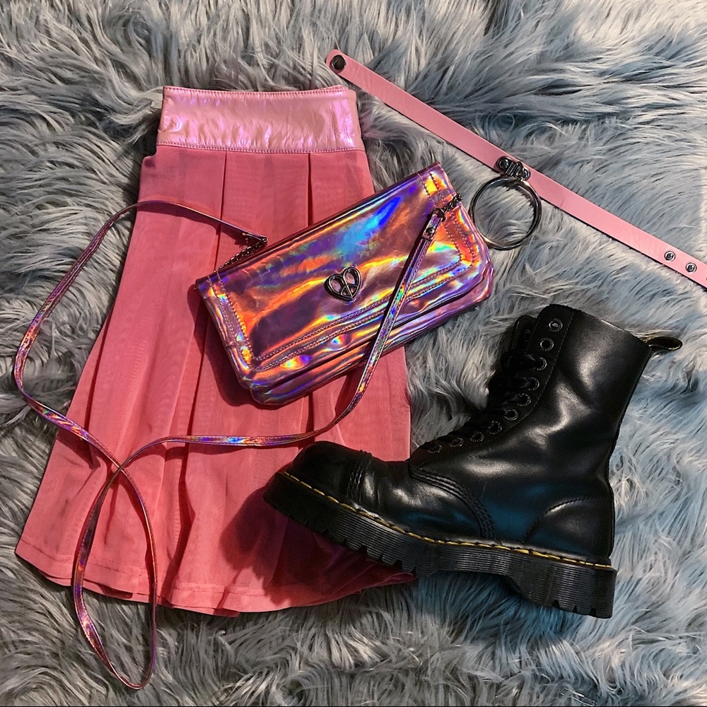 Holographic mini crossbody bag